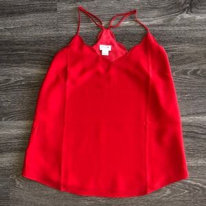 J crew scalloped tank